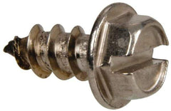 Value Collection - #12 Hex Washer Head Slotted Sheet Metal Screw - Stainless Steel, 1/2" Length Under Head, Grade 316 - USA Tool & Supply