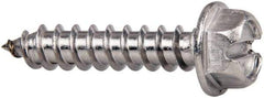 Value Collection - #14 Hex Washer Head Slotted Sheet Metal Screw - Stainless Steel, 1-1/4" Length Under Head, Grade 316 - USA Tool & Supply