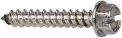 Value Collection - #14 Hex Washer Head Slotted Sheet Metal Screw - Stainless Steel, 1-1/2" Length Under Head, Grade 316 - USA Tool & Supply