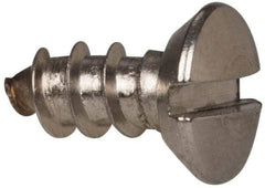 Value Collection - #8 Oval Head Slotted Sheet Metal Screw - Stainless Steel, 3/8" OAL, Grade 316 - USA Tool & Supply