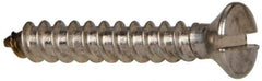 Value Collection - #8 Oval Head Slotted Sheet Metal Screw - Stainless Steel, 1" OAL, Grade 316 - USA Tool & Supply