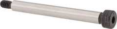 Made in USA - 1/4" Shoulder Diam x 2-1/4" Shoulder Length, #10-24 UNC, Hex Socket Shoulder Screw - 4037 Alloy Steel, Uncoated, 3/16" Head Height x 3/8" Head Diam - USA Tool & Supply