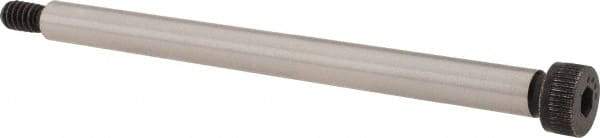 Made in USA - 1/4" Shoulder Diam x 3-1/4" Shoulder Length, #10-24 UNC, Hex Socket Shoulder Screw - 4037 Alloy Steel, Uncoated, 3/16" Head Height x 3/8" Head Diam - USA Tool & Supply