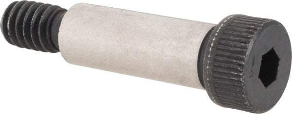 Made in USA - 5/16" Shoulder Diam x 7/8" Shoulder Length, 1/4-20 UNC, Hex Socket Shoulder Screw - 4037 Alloy Steel, Uncoated, 7/32" Head Height x 7/16" Head Diam - USA Tool & Supply