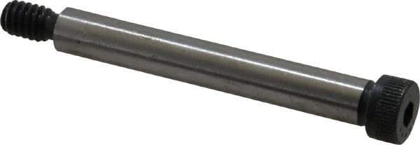 Made in USA - 5/16" Shoulder Diam x 2-1/4" Shoulder Length, 1/4-20 UNC, Hex Socket Shoulder Screw - 4037 Alloy Steel, Uncoated, 7/32" Head Height x 7/16" Head Diam - USA Tool & Supply