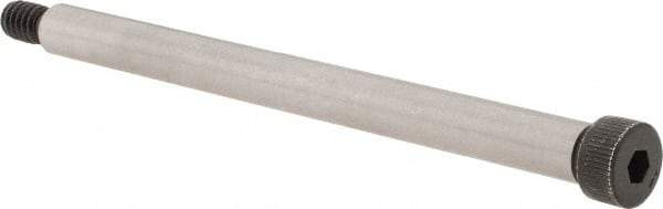 Made in USA - 5/16" Shoulder Diam x 4" Shoulder Length, 1/4-20 UNC, Hex Socket Shoulder Screw - 4037 Alloy Steel, Uncoated, 7/32" Head Height x 7/16" Head Diam - USA Tool & Supply