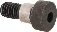Made in USA - 3/8" Shoulder Diam x 5/16" Shoulder Length, 5/16-18 UNC, Hex Socket Shoulder Screw - 4037 Alloy Steel, Uncoated, 1/4" Head Height x 9/16" Head Diam - USA Tool & Supply