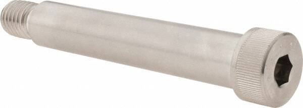 Made in USA - 3/4" Shoulder Diam x 4" Shoulder Length, 5/8-11 UNC, Hex Socket Shoulder Screw - 300, 18-8 Stainless Steel, Uncoated, 1/2" Head Height x 1" Head Diam - USA Tool & Supply