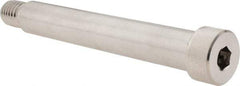 Made in USA - 3/4" Shoulder Diam x 4-3/4" Shoulder Length, 5/8-11 UNC, Hex Socket Shoulder Screw - 300, 18-8 Stainless Steel, Uncoated, 1/2" Head Height x 1" Head Diam - USA Tool & Supply