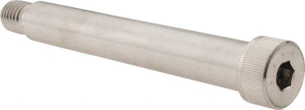 Made in USA - 3/4" Shoulder Diam x 5" Shoulder Length, 5/8-11 UNC, Hex Socket Shoulder Screw - 300, 18-8 Stainless Steel, Uncoated, 1/2" Head Height x 1" Head Diam - USA Tool & Supply