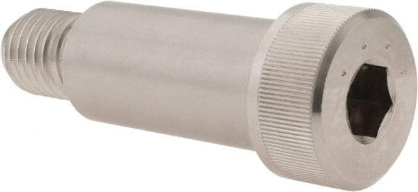 Made in USA - 1" Shoulder Diam x 2" Shoulder Length, 3/4-10 UNC, Hex Socket Shoulder Screw - 300, 18-8 Stainless Steel, Uncoated, 5/8" Head Height x 1-5/16" Head Diam - USA Tool & Supply