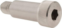 Made in USA - 1" Shoulder Diam x 2" Shoulder Length, 3/4-10 UNC, Hex Socket Shoulder Screw - 300, 18-8 Stainless Steel, Uncoated, 5/8" Head Height x 1-5/16" Head Diam - USA Tool & Supply
