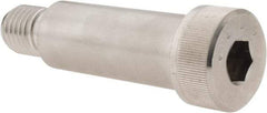 Made in USA - 1" Shoulder Diam x 2-1/2" Shoulder Length, 3/4-10 UNC, Hex Socket Shoulder Screw - 300, 18-8 Stainless Steel, Uncoated, 5/8" Head Height x 1-5/16" Head Diam - USA Tool & Supply