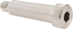 Made in USA - 1" Shoulder Diam x 3-1/2" Shoulder Length, 3/4-10 UNC, Hex Socket Shoulder Screw - 300, 18-8 Stainless Steel, Uncoated, 5/8" Head Height x 1-5/16" Head Diam - USA Tool & Supply