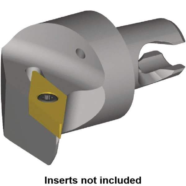 Kennametal - Left Hand Cut, Size KM2016, VB.. Insert Compatiblity, Internal or External Modular Turning & Profiling Cutting Unit Head - 17mm Ctr to Cutting Edge, 20mm Head Length, Through Coolant, Series KM Micro - USA Tool & Supply