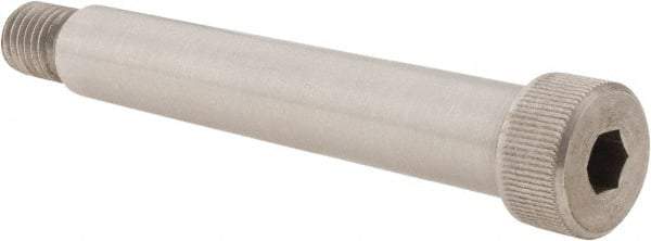 Value Collection - 3/4" Shoulder Diam x 4-1/2" Shoulder Length, 5/8-11 UNC, Hex Socket Shoulder Screw - 18-8 Stainless Steel, Uncoated, 1/2" Head Height x 1" Head Diam - USA Tool & Supply