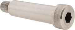 Value Collection - 1" Shoulder Diam x 3-1/2" Shoulder Length, 3/4-10 UNC, Hex Socket Shoulder Screw - 18-8 Stainless Steel, Uncoated, 5/8" Head Height x 1-5/16" Head Diam - USA Tool & Supply