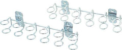 Triton - 3/4" ID, 9" Long 2 Pack, 9" Wide Multi-Ring Tool Holder 3/4" Ring ID & 1-3/4" Deep Pegboard Hooks - 1-3/4" Projection, Steel - USA Tool & Supply