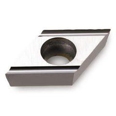 DCET 32.51R-GF TT9020 Carbide Turning Insert RH, 0.441″ Long, 3/8″ Inscribed Circle, 1/64″ Corner Radius, 55° Diamond