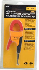 Fluke - Black/Red/Yellow Electrical Test Equipment Clamp - Use with 1577 Insulation Multimeters, Fluke 1587 - USA Tool & Supply