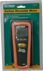 Extech - Audible Alarm, LCD Display, Carbon Monoxide (CO) Meter - Monitors Carbon Monoxide - USA Tool & Supply