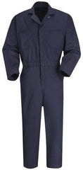 VF Imagewear - Size 52 Regular, Navy Blue, Zipper, General Purpose Coverall - 52" Chest, Cotton, Polyester, 7 Pockets - USA Tool & Supply
