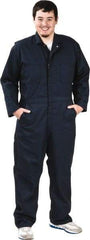VF Imagewear - Size 46 Regular, Navy Blue, Zipper, General Purpose Coverall - 46" Chest, Cotton, Polyester, 7 Pockets - USA Tool & Supply
