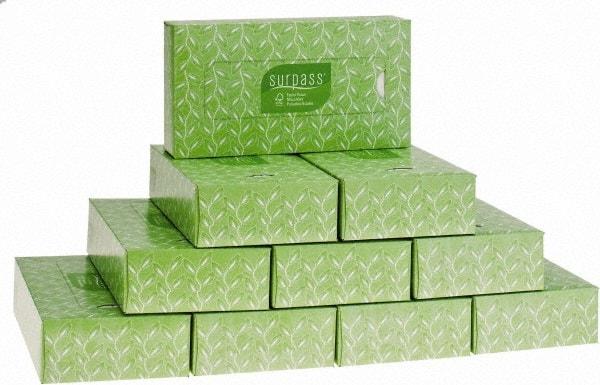 Kimberly-Clark Professional - Flat Box of White Facial Tissues - 2 Ply, Recycled Fibers - USA Tool & Supply