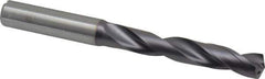 Kennametal - 27/64" 140° Solid Carbide Jobber Drill - TiAlN Finish, Right Hand Cut, Spiral Flute, Straight Shank, 118mm OAL, Standard Point - USA Tool & Supply