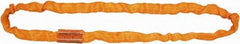 Lift-All - 20' Long x 4-1/4" Wide, 100,000 Lb Basket Capacity, Nylon, Aramid Web Sling - 80,000 Lb Choker Capacity, 2-3/4" Diam Chain, Orange - USA Tool & Supply