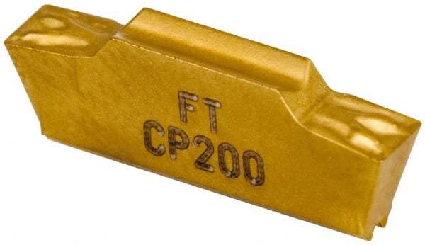 Seco - LCMF, 0.118" Cutting Width, FT, CP200 Grade, Double End Multi-Directional Turning Insert - TiAlN, TiN Coated - USA Tool & Supply