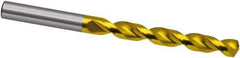 Guhring - 7.8mm 130° Powdered Metal Jobber Drill - TiN Finish, Right Hand Cut, Parabolic Flute, 117mm OAL, Cone Relief Point - USA Tool & Supply