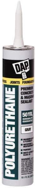 DAP - 10.1 oz Cartridge Gray Polyurethane Joint Sealant - -40 to 185°F Operating Temp, 10 min Tack Free Dry Time - USA Tool & Supply