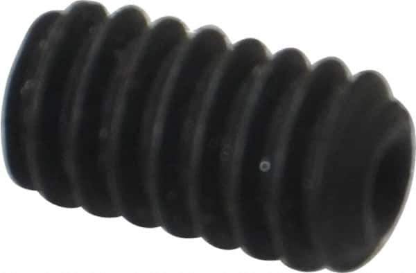 Value Collection - 1/4-20 UNC, 7/16" OAL, Cup Point Set Screw - Alloy Steel, 1/8" Key - USA Tool & Supply