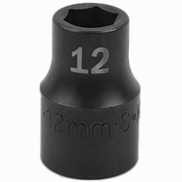 SK - Impact Socket - 1/2"DR 12MM IMPACT SOCKET - USA Tool & Supply