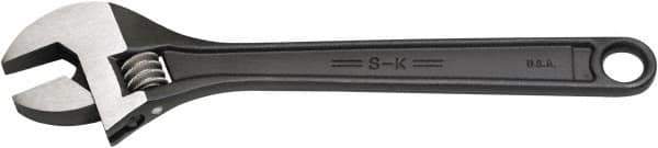 SK - 3/4" Jaw Capacity, 6" Standard Adjustable Wrench - Steel, Black Finish, 6" OAL - USA Tool & Supply