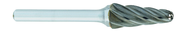 SL-3A -- 3/8 x 1-1/16 LOC x 1/4 Shank x 2 OAL 14 Degree Included Angle Carbide Aluminum Cut Burr - USA Tool & Supply