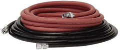 Binks - Paint Sprayer Hose with Fittings - 25 Ft. Fluid and Air Hose Asm with Fittings (2 Hose Set), Compatible with Pressure Tank and Spray Guns - USA Tool & Supply