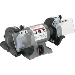 Jet - 6" Wheel Diam x 3/4" Wheel Width, 1/2 hp Grinder - 1/2" Arbor Hole Diam, 1 Phase, 3,450 Max RPM, 115 Volts - USA Tool & Supply