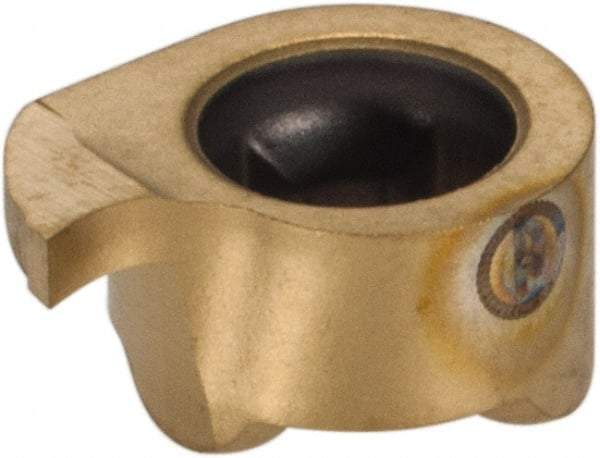 Iscar - 8100000GIQR Grade IC528, 1mm Cutting Width Carbide Grooving Insert - 1.5mm Max Depth of Cut, Right Hand, TiCN/TiN Finish - USA Tool & Supply