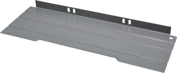 Vidmar - Tool Box Steel Drawer Divider - 12-1/4" Wide x 12-5/8" Deep x 4-1/2" High, Gray, For Vidmar Cabinets - USA Tool & Supply