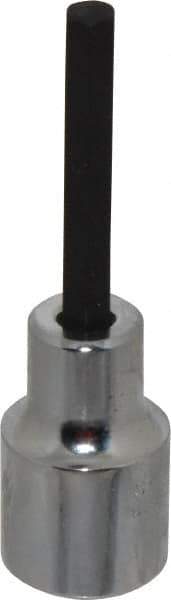 Proto - 1/2" Drive, 1/4" Hex Bit Socket - 3-1/4" OAL, 1-3/4" Bit Length - USA Tool & Supply