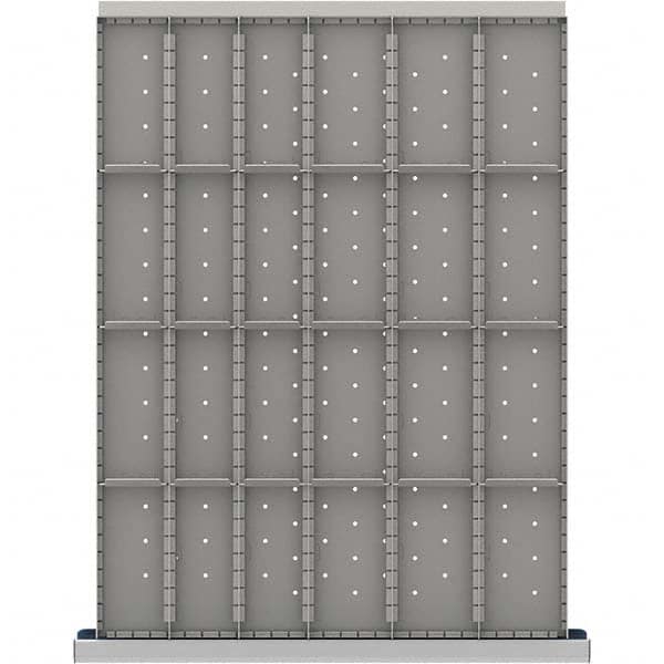 LISTA - 24-Compartment Drawer Divider Layout for 3.15" High Drawers - USA Tool & Supply
