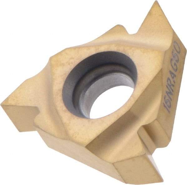 Seco - 16NR Internal Right Hand 48-8 Partial Profile 60° Laydown Threading Insert - Grade CP200, TiAlN/TiN Coated Carbide, 9.53mm Inscribed Circle - USA Tool & Supply
