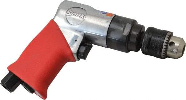 Sioux Tools - 3/8" Keyed Chuck - Pistol Grip Handle, 2,300 RPM, 0.33 hp - USA Tool & Supply