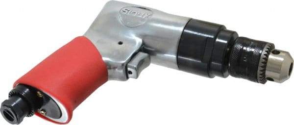 Sioux Tools - 3/8" Reversible Keyed Chuck - Pistol Grip Handle, 1,800 RPM, 0.47 hp - USA Tool & Supply