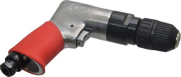 Sioux Tools - 3/8" Reversible Keyless Chuck - Pistol Grip Handle, 1,800 RPM, 0.47 hp - USA Tool & Supply