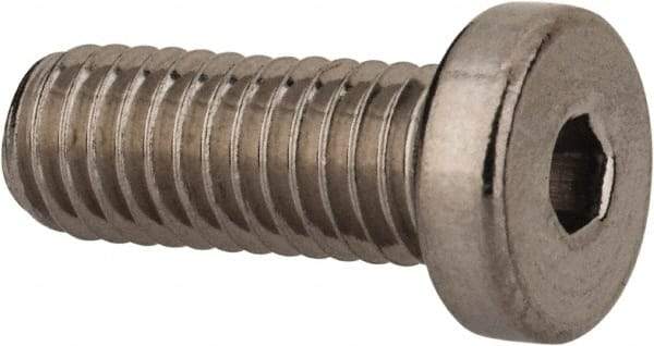 Value Collection - #10-32 UNF Hex Socket Drive, Low Socket Cap Screw - Grade 18-8 Stainless Steel, 1/2" Length Under Head - USA Tool & Supply