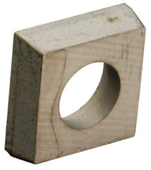 Kennametal - 2.29mm Inscribed Circle, Square Milling & Turning Shim for Indexables - Carbide, 1/4" Thick, SMSN Shim Style - USA Tool & Supply