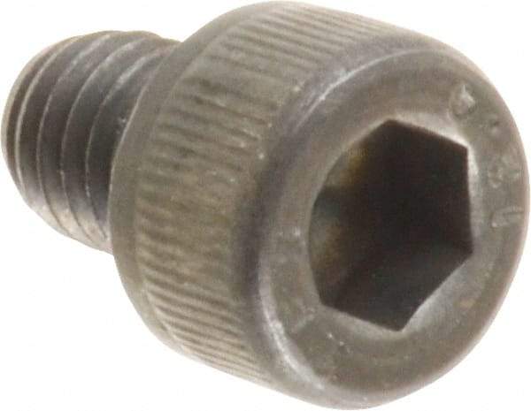 Value Collection - M6x1.00 Metric Coarse Hex Socket Drive, Socket Cap Screw - Grade 12.9 Alloy Steel, Black Oxide Finish, Fully Threaded, 8mm Length Under Head - USA Tool & Supply